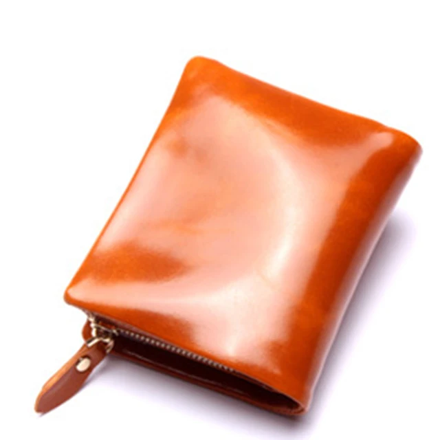 Горячие продажи глянцевая поверхность из натуральной кожи унисекс кошелек
