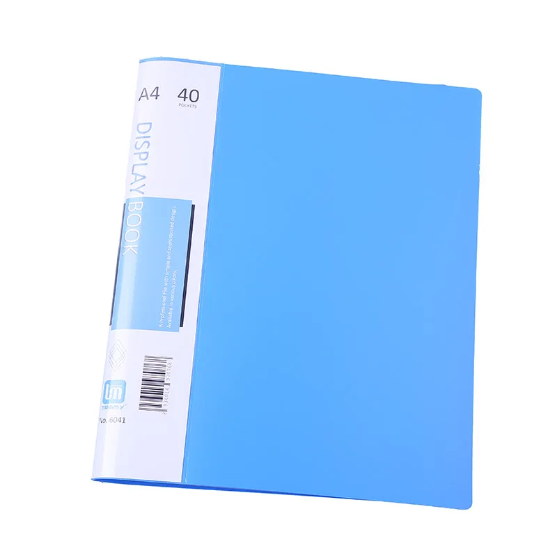 Hot sale pp clear a4 pockets display book office document presentation removable filing folder