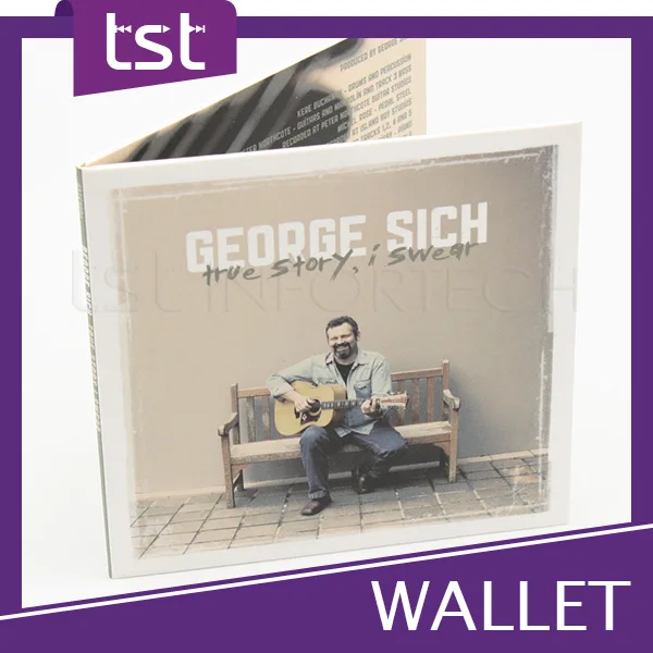 Тиражирование CD и Полноцветная печать, Четыре Панели CD Wallet