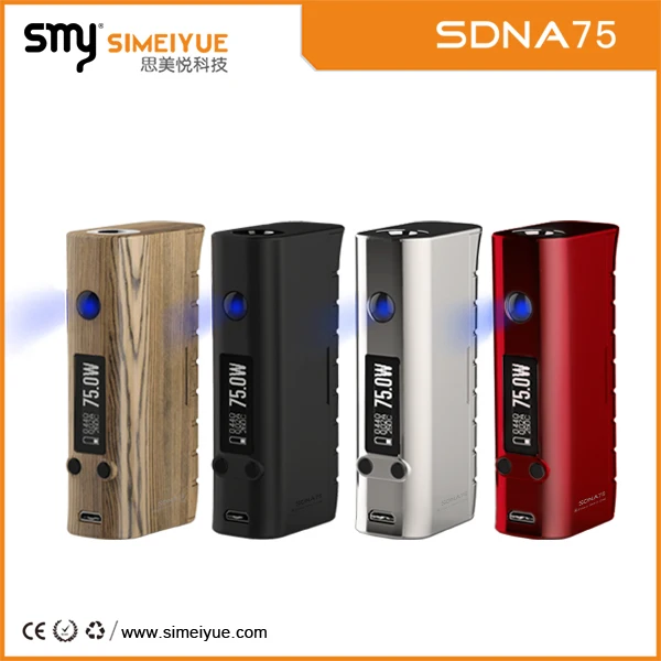 Высочайшее качество DNA75w чип SDNA 75 Вт окно мод Smy новый дизайн Evolv ДНК чип SNDA 75 мод с дешевым цена