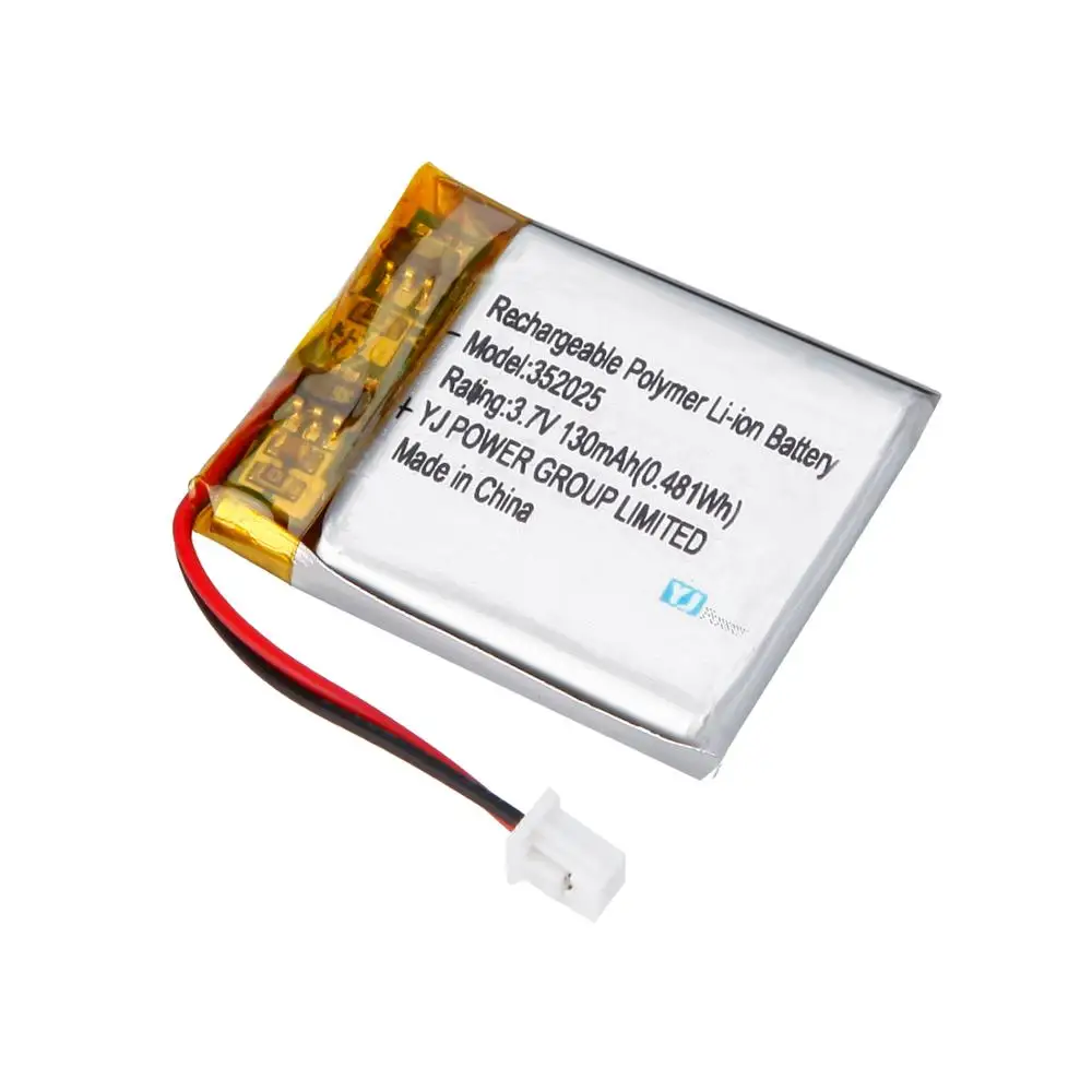 YJ 3.7v battery 351220 45mah 100mah 200mah 300mah rechargeable lithium polymer battery for MP3/MP4