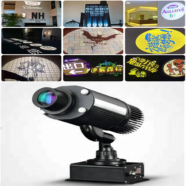 Guangzhou factory wholesale 30w led gobo projector lens light 12v for advertising