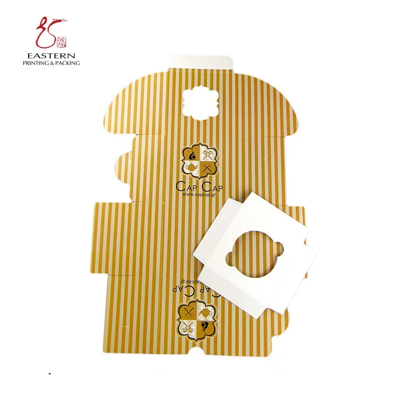 Good price square packaging cup cake bakery boxes packaging food folding paper box Custom logo