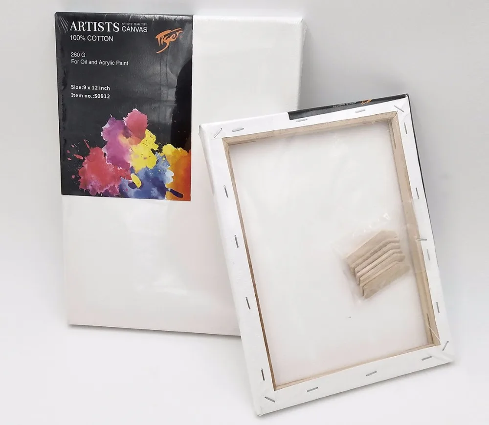
Wholesale wooden frame art blank stretched painting artist canvas 