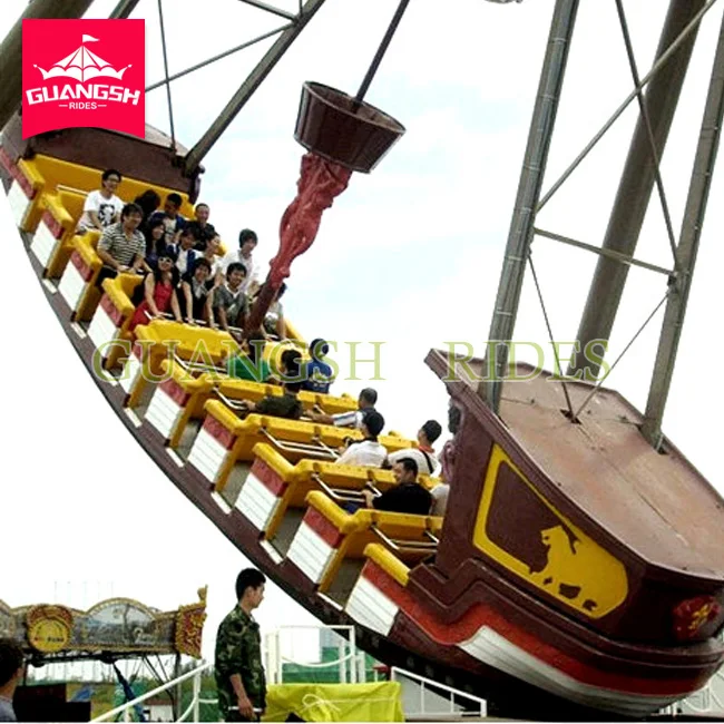 24 Seats amusement park rides fiberglass decoration Viking Pirate ship for sale