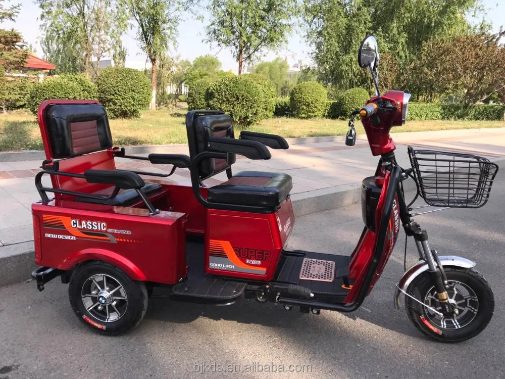 Лидер продаж, 3 трицикл трехколесный грузовой погрузчик 48В одиночный сиденья трехколесный велосипед Электрический трехколесный велосипед для людей с ограниченными возможностями и пожилыми людьми