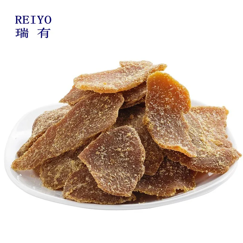 
dried crystallized red black ginger in small packs 