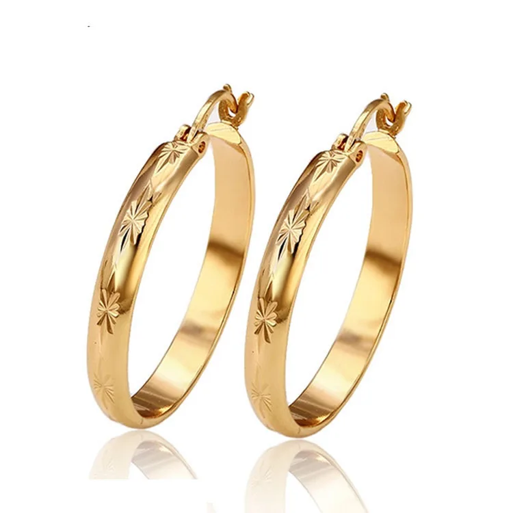 28101 Special hot selling 18k gold color fashion earrings for ladies