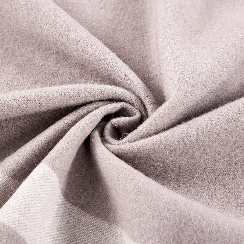 STRIPE PATTERN MACHINE WASHABLE WOOL THROW FOR HOTEL USE