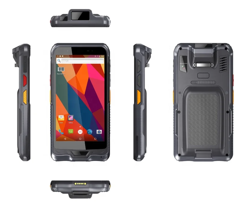 Прочный портативный терминал 6 дюймов Android 8,1 GMS со сканером штрих-кодов NFC 4G Lte WiFi BT