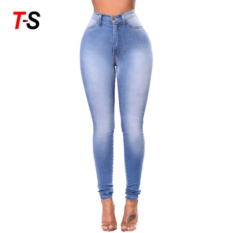 Базовые Женские узкие джинсы, облегающие эластичные женские джинсы с высокой талией в наличии