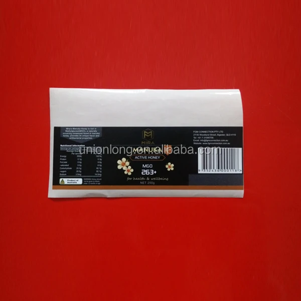 Waterproof Self Adhesive Printing Die Cut Vinyl label Sticker for medicine