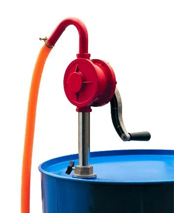 portable Cast iron gallon drum pump tank suction  barrel pump oil diesel dispense transfer hand rotary pump