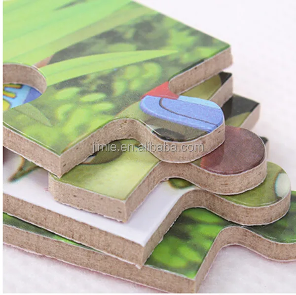 high quality custom printing wooden sublimation blank jigsaw puzzle