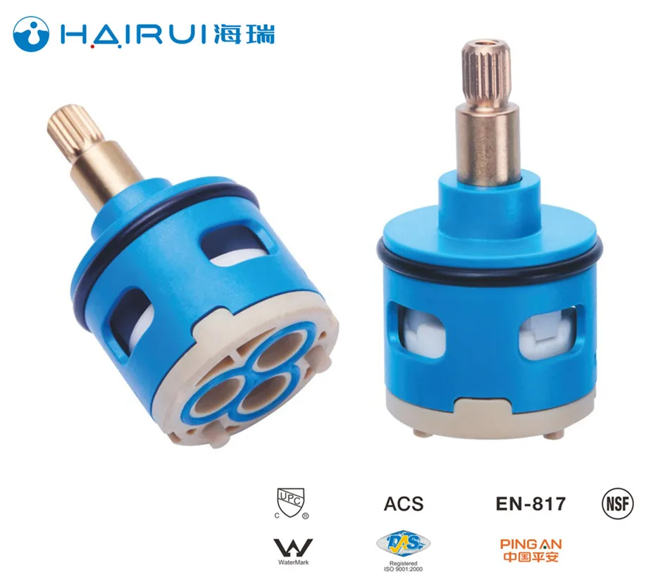 
33mm 3 way diverter faucet tap mixer ceramic cartridge,HR33D-F01 factory supply export directly Japanese PC raw maetial 