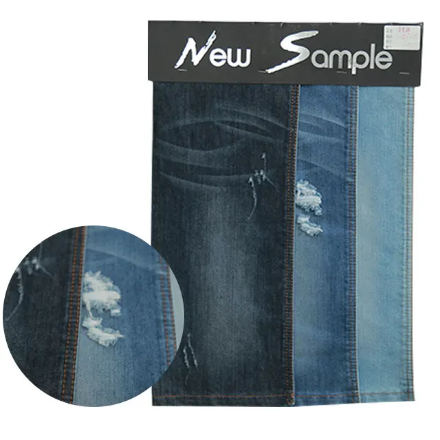 6.5 oz 2/1 light weight Korean 100% cotton twill denim fabric for shirt made in china mills