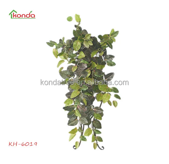 Лидер продаж искусственные Подвесные Растения пластиковые листья для украшения сада и дома