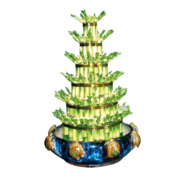 
lucky bamboo decoration tower lucky bamboo 2 3 4 5 6 layer tier  (60827486781)