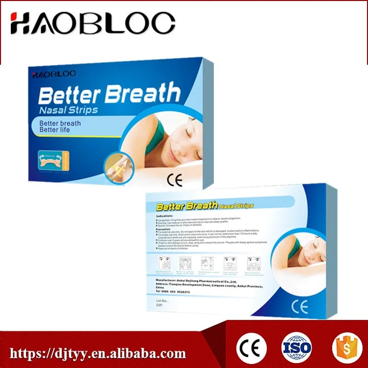 Medical Adhesive Physics Effect, Breathe Right Nasal Strips, Nasal Patch/Nasal Strip