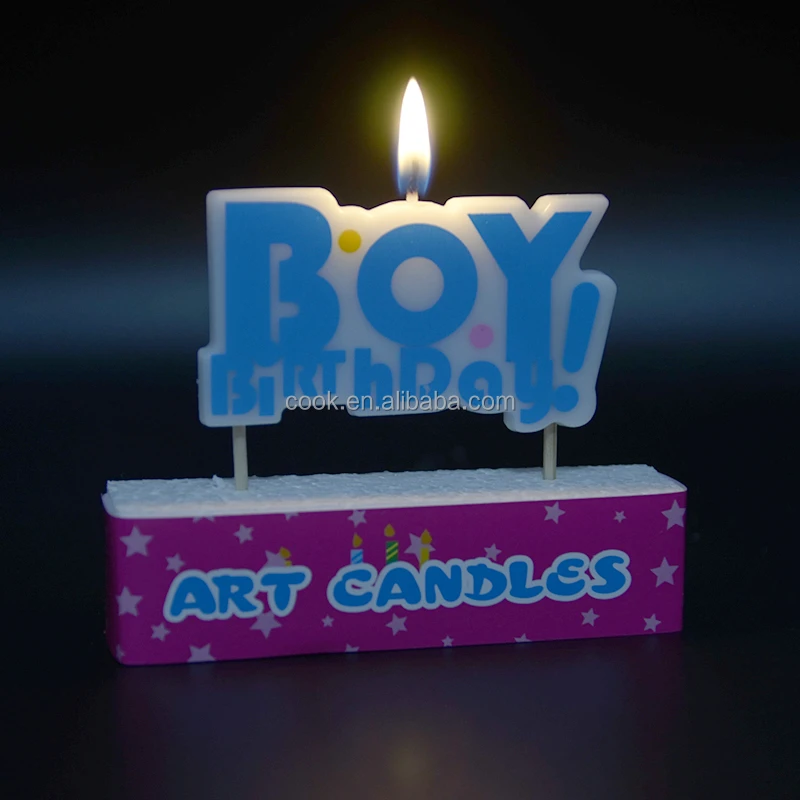 
2020 Multi-Colored Boy Birthday Candles wax 