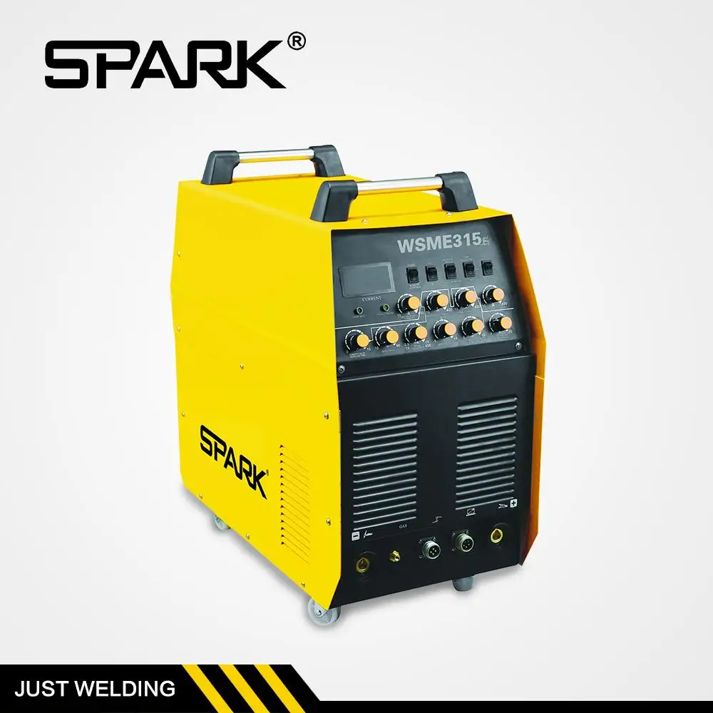 High quality tig/mma 250 amps wsme-315 ac/dc inverter pulse welder tig mma mig mag welding machine
