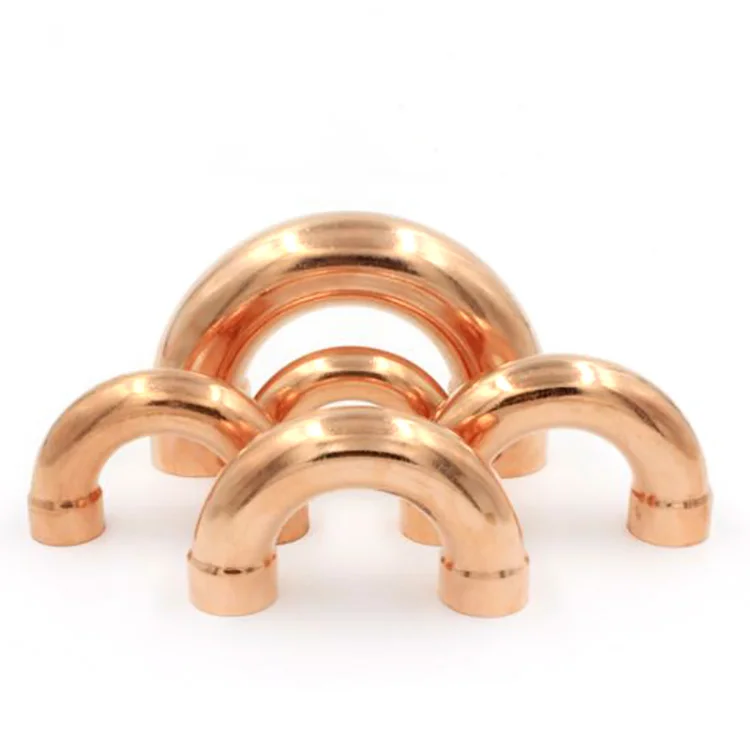 Elbow 180 Degree U-Bend Propress Copper Pipe Connector Refrigeration Pipe Fitting