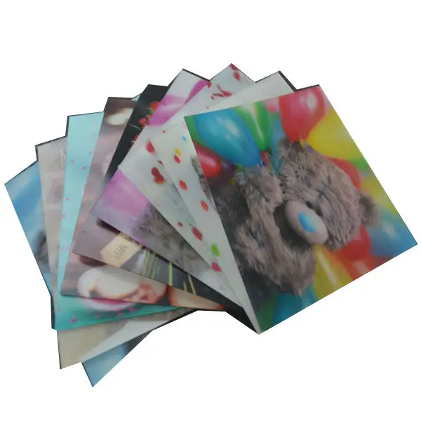 
Custom Made 3D Lenticular Lens Sheets greeting card cheap price 