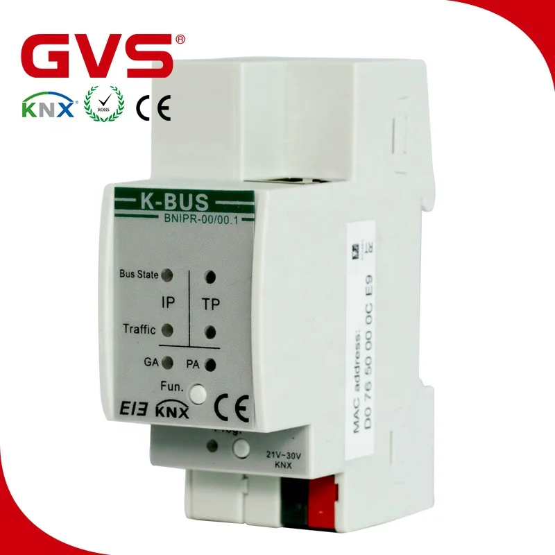 2019 KNX Manufacturer GVS K-bus KNX/EIB KNX IP Router KNX smart home products via Remote Control Smart Phone/Tablet control