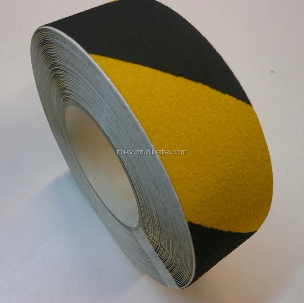 Self Adhesive Non Skid Tape Black&Yellow Waterproof Anti slip Safty Tape