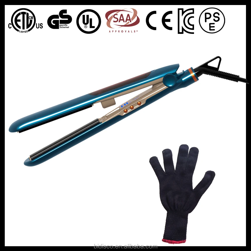 keratin oil and water ceramic tourmaline titanium coating professional steampod hair straightener