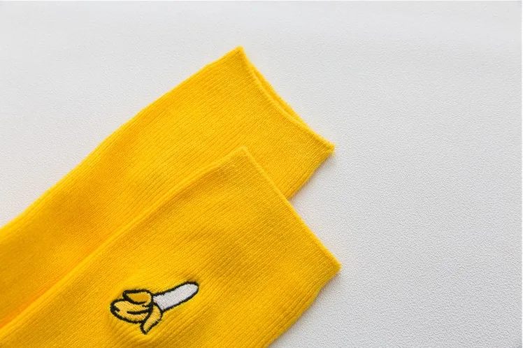 Yueli Manufacture Ladies Fruit Socks Creative Fruit Socks Candy Color Female Japan Teen Girl Tube Socks Cotton  Wholesale