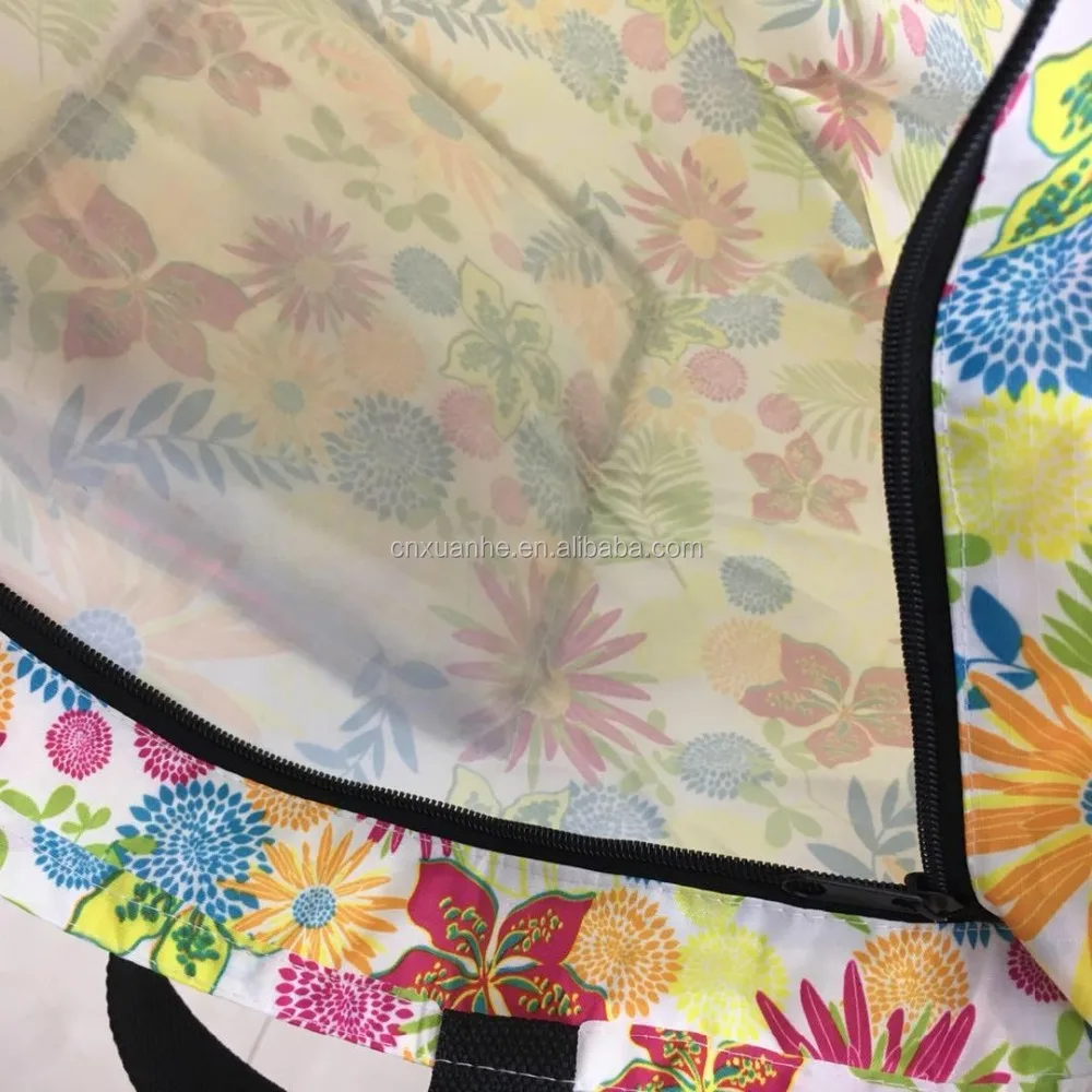 2024 wholesale waterproof reusable grocery shopping bag handle foldable tote bag