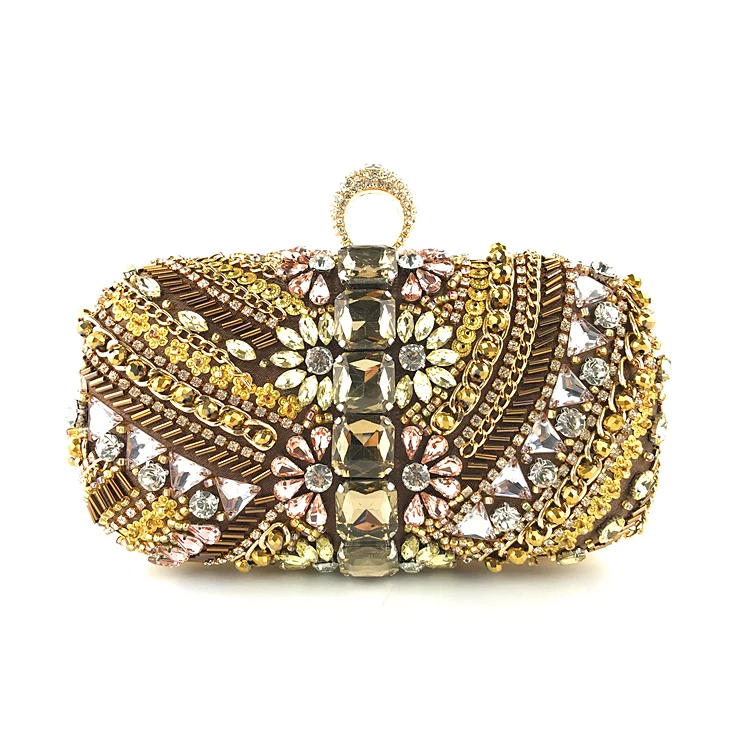 
Indian traditional bag designs handmade beaded clutch OC3806 
