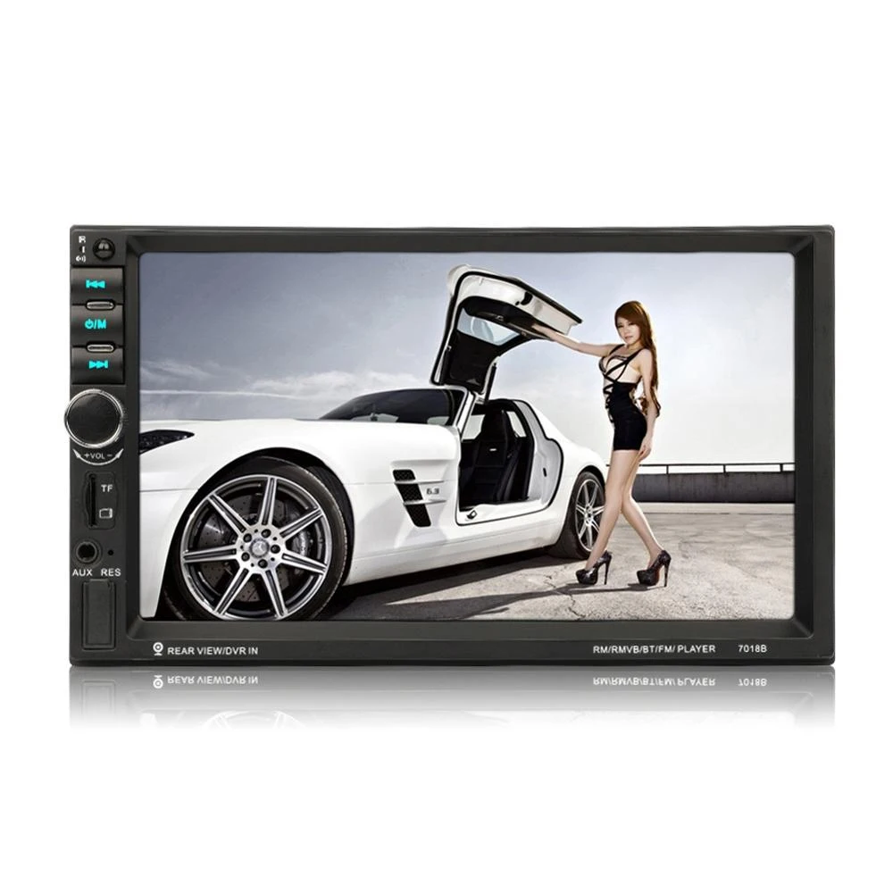 7018B Stereo Radio MP5  Double 2 Din Video Audio Radio SB TF FM Player Mirror Link