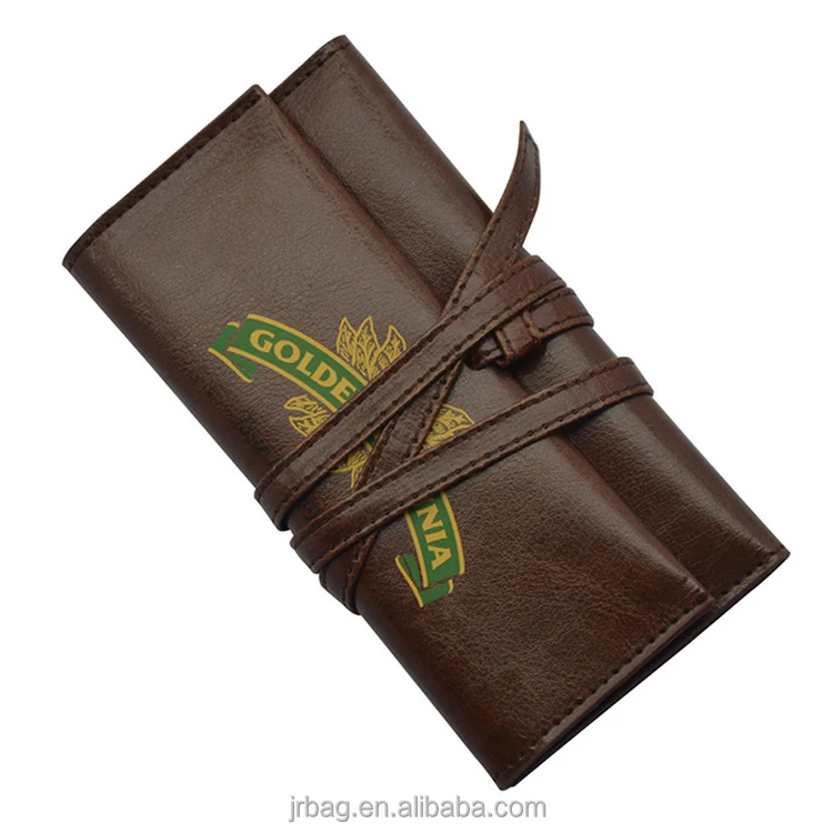 Factory OEM ODM High Quality PU leather Rolling Tobacco Pouch Women Makeup