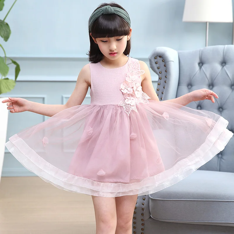 Alibaba En Espanol With Flower Decoration Kids Model Girls Dresses For 7 Year Olds