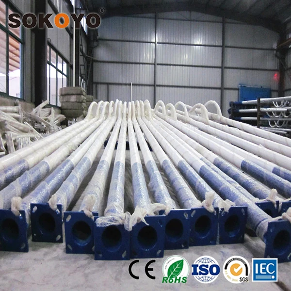 SOKOYO 9 метров солнечный уличный фонарь, прайс-лист с одним двойным рычагом