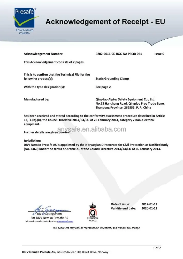 Heavy duty static grounding clamp