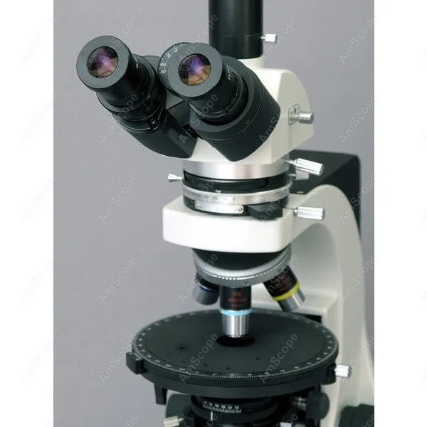 
AmScope Supplies Infinity Polarizing Trinocular Microscope 40X-600X 