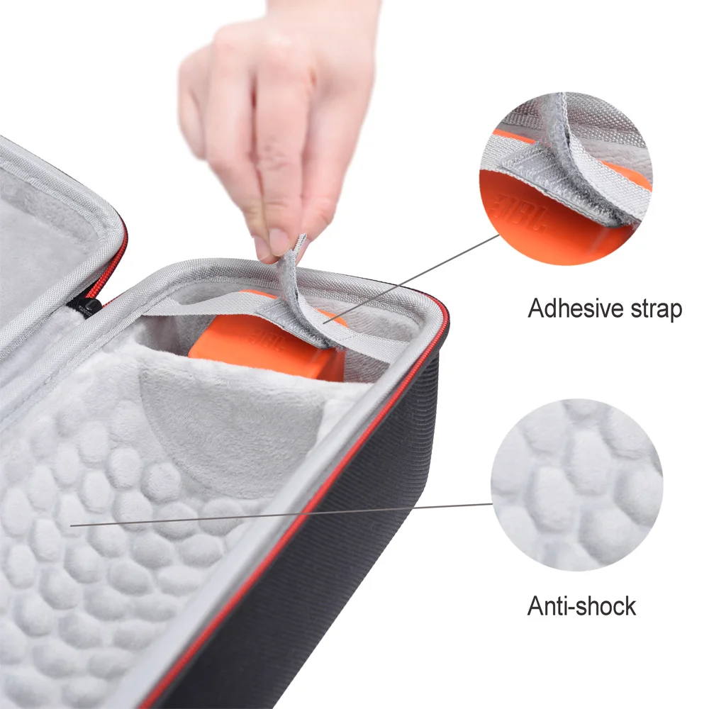 ODM&OEM Custom hard shell portable hard shell EVA 30mm speaker case for jbl charge 4