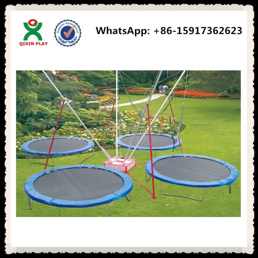 High Evaluation large 4 in 1 bungee trampoline/bungee trampoline price/bungee jumping trampoline QX-120A