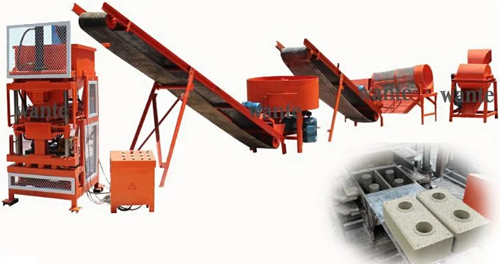 Qmr2-10 Automatic Clay Brick Making Machine Photos Interlocking Brick Machine Price Compressed Earth Blocks Machines