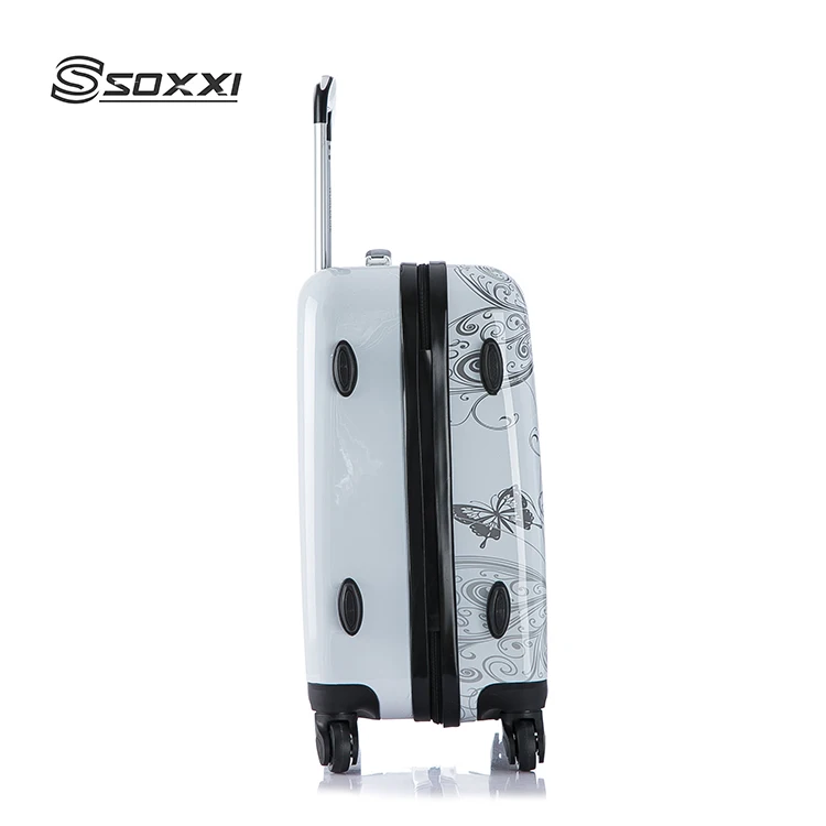 Fashion design travelling bags suitcase trolley printing trolley luggage