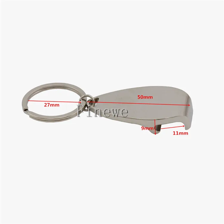 Hot Sale Key Portable Bottle Opener Beer Bottle Can Opener With Hangings Ring Keychain Tool