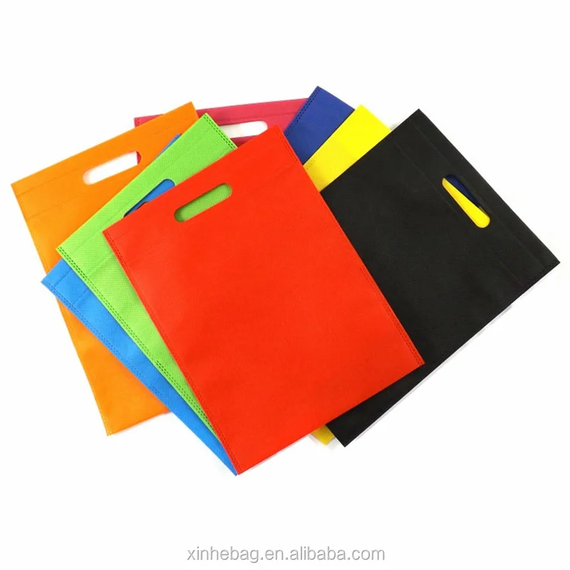 Custom pp polypropylene non woven tote ultrasonic heat seal die cut non woven bag