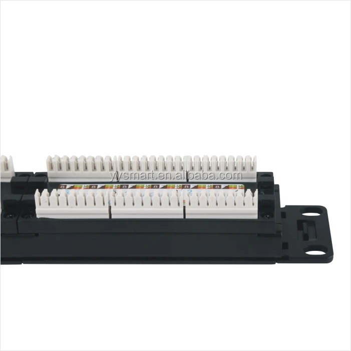  24 порта RJ45 CAT6 с модульным гнездом keystone патч-панель против