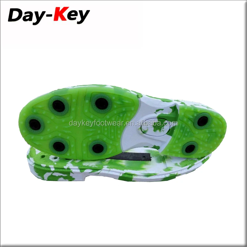 Golf shoes outsole EVA and TPU outsole with spike outdoor sport shoes sole