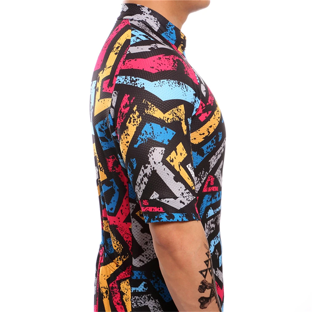 FUALRNY Cycling Jersey Mtb Bicycle Clothing Bike Wear Clothes Men snake skin Cycling Jersey Summer Mtb Jersey ciclismo Shorts