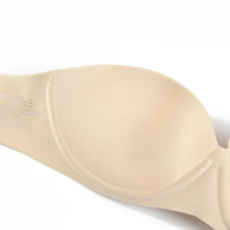 
Hot invisibility women seamless push up one piece strapless bra for wedding dress 