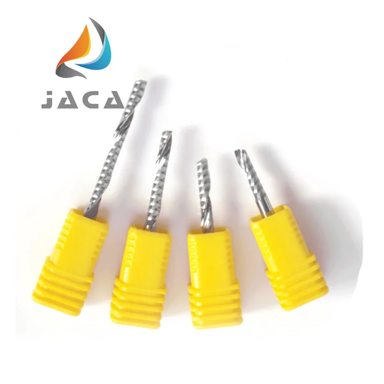 Spiral Flute End Mill Bit/Solid Carbide Single Flute End Mills/Milling Cutter For Acrylic